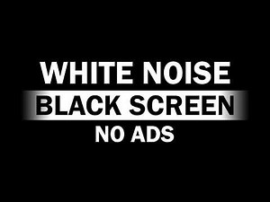 White Noise Black Screen No Ads | Relaxing Background Sound for Sleep, Meditation and Deep Relax