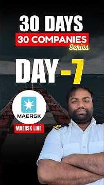 Day 7/30 | Maersk Line ⚓🚢 | 30 Days, 30 Companies