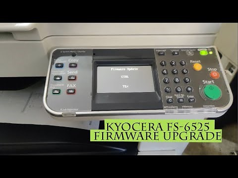 How to upgrade firmware in Kyocera FS-6525 || Kyocera FS 6525 Firmware Upgrade