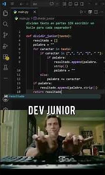 NOVATO vs EXPERTO en Python 😱🔥— ¿Cómo dividen texto SIN escribir un bucle para cada separador? #pypシ