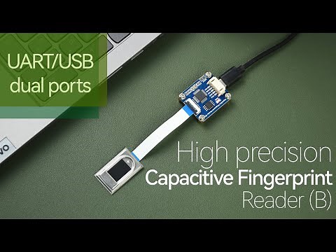 Waveshare High precision Capacitive Fingerprint Reader (B), UART/USB dual ports