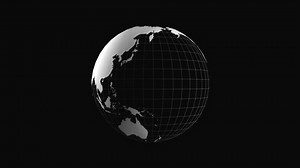 Black N white earth 3d