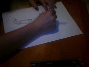 MK9 How to Draw JOHNNY CAGE