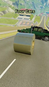 How many cars does it take to stop a 20-ton steel coil? The results will SHOCK you! 😨🚗💥 #beamng #beamngdrive #steekcoil #carsimulation | Crash Cllif