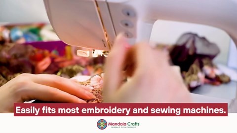 Mandala Crafts 144 Brown SA156 Prewound Bobbins for Singer Sewing Machine -15J SA156 Prefilled Bobbin Thread for Brother Sewing Machine and Embroidery