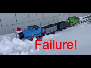 G Scale DCC Percy and Thomas fail to plow snow