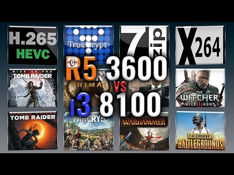 Ryzen 5 3600 vs i3 8100 Benchmarks | Test Review | Comparison | Gaming | 13 Tests