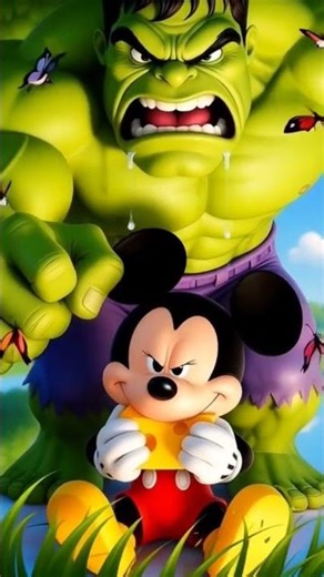 Mickey Mouse vs Hulk 🧀💥 Funniest Cartoon Fight Ever! | Cheese Rage Showdown 😂