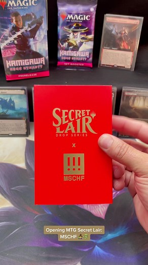 Opening MTG Secret Lair: MSCHF box 🧙‍♂️🐉 #mtg #fyp #edh #mtgtiktok #mtgtok #magicthegathering #mtgcommander #mtgcommunity #mtgfam #secretlair #mschf