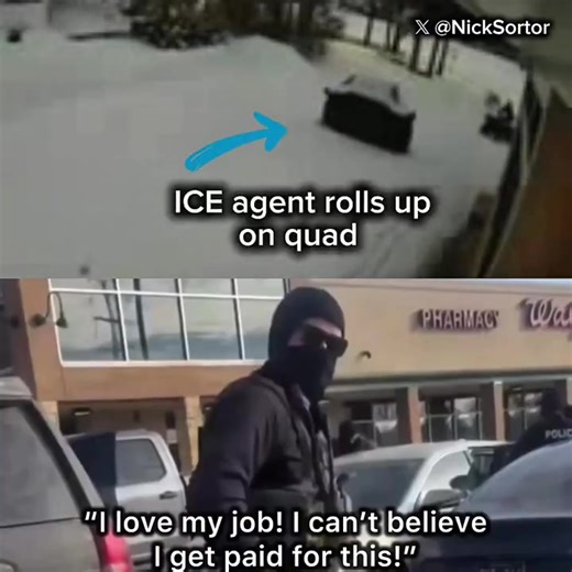 BREAKING: That ICE officer who went viral for telling a leftist critic he loves his job and would “do this for free” didn’t just talk tough — he backed it up. He charged through the snow like a one-man action movie, using a quad to chase down two illegal crossers — and made the arrests. A local witness saw the pursuit and handed the agent his four-wheeler so he could keep the suspects in sight. What followed was an intense run across rough terrain — including over a frozen pond — but the agent d