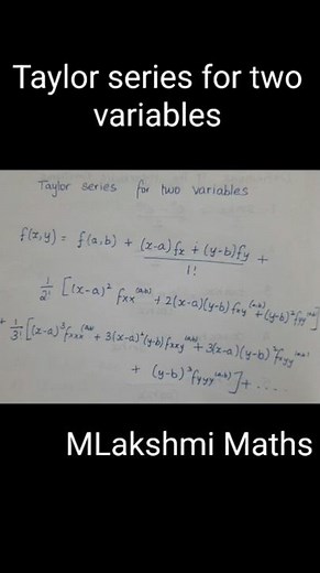 Taylor Series for two variables