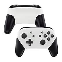 eXtremeRate White Faceplate and Backplate for Nintendo Switch Pro Controller, DIY Replacement Shell Housing Case for Nintendo Switch Pro - Controller NOT Included