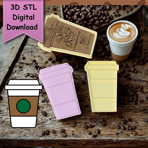 Customizable Starbucks Coffee Cup STL File, Fondant Imprint Stamp (digital Download) - Etsy