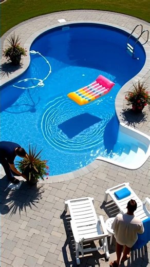 Amazing Backyard Pool Transformation | From Old Pool to Luxury Paradise 🏊‍♂️