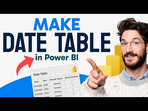 How to MAKE a DATE TABLE in Power BI (Step by Step)