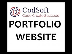 Portfolio Website || With Source Code and Live Preview | Web Developer Intern | CodSoft Internship