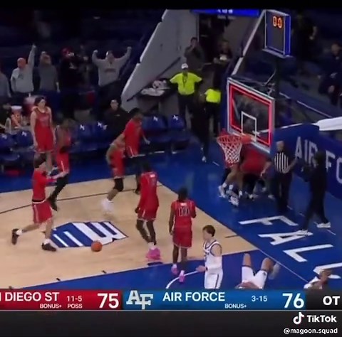 SDSU Aztecs Basketball Win Celebration