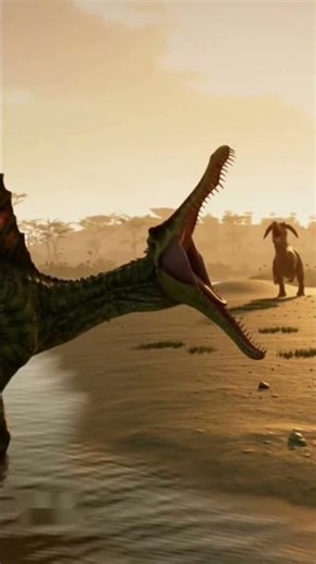 A Deadly Encounter | Spinosaurus and Carnotaurus Fight for River Dominance