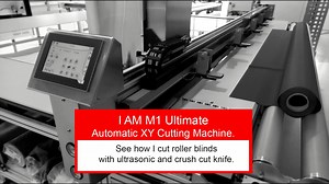 M1 Ultimate: Automatic XY cutting machine with ultrasonic and crush cutting.