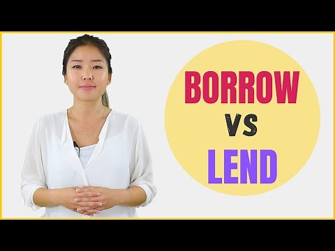 BORROW vs LEND Learn Meanings and Differences with Example English Sentences