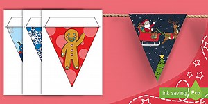 Printable Christmas Bunting
