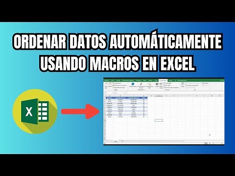 Ordenar datos automáticamente usando macros en Excel