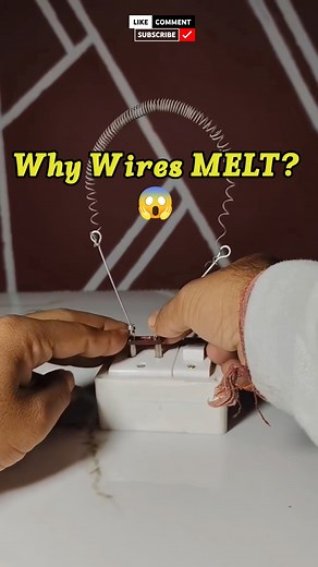 Why Wires Melt? 😱 (Overloading Explained) #Shorts #engineering