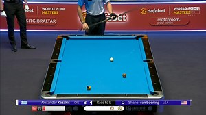 79K views · 750 reactions | #OnThisDay in 2021.. Alex Kazakis overcame the demons of 2019's #WorldPoolMasters defeat with an incredible whitewash victory over Shane Van Boening to clinch his maiden Matchroom title  | Matchroom Pool | Facebook