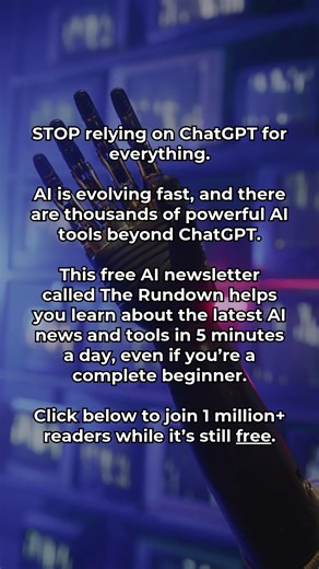 92K views · 118 reactions | If you're not learning AI in 2025, you're falling behind. While you wait, 2,000,000+ professionals are learning AI in just 5 minutes a day with The Rundown. Join 100% free while you're still early. | The Rundown | Facebook