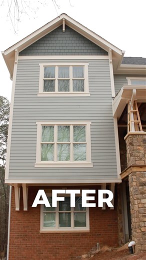 Peachtree Corners, GA James Hardie Siding Install - Before & After