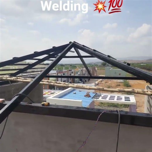 prymid roof structure 💥💯 #welding #instagram #weldingmachine #workout #youtubeshorts #youtuber