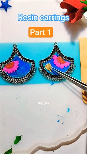 Resin Earrings Order #diy #craft #resin #earrings #youtubeshorts #jewellery #order