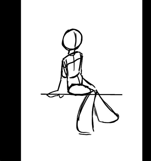 practice anatomy/poses w/ me 🥹💔💔 #digitalart #speedpaint #procreate #drawingposes #fypシ