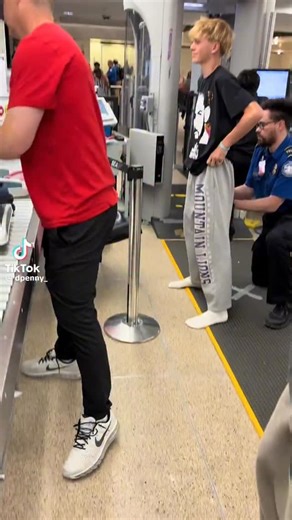 Tsa Pat Down on Instagram: "Grey sweatpants was the first mistake #tsa #tsapatdown #patdown #airportsecurity #airport #security #brickedup #gaytsa #gay #twink"