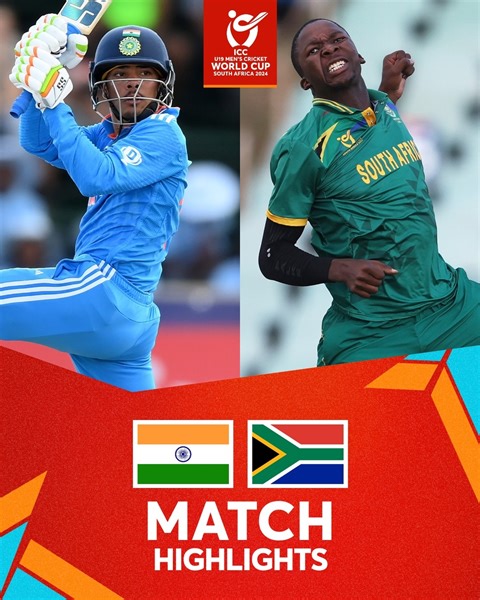 3.5M views · 84K reactions | 2016, 2018, 2020, 2022, 2024 India reach their fifth successive Men’s #U19WorldCup Final 朗 Match Highlights  | ICC - International Cricket Council | Facebook