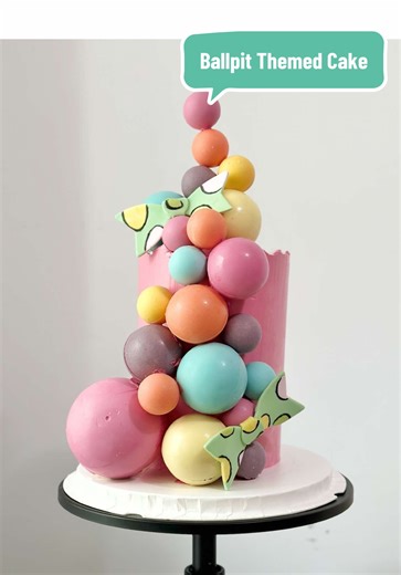 Ballpit Themed Cake for 4th Birthday Celebration