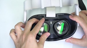 Amavasion Glasses Lenses Compatible with Quest 3S/2, VR Lenses Insert Easy-to-Install Frame Plus Lens Combination SPH:-3.25(One Lens)