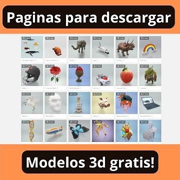 Descargar modelos 3d gratis - 6 paginas free - diseño e impresion 3d