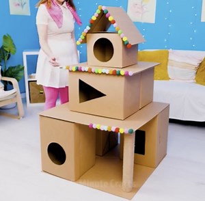 10K views · 213 reactions | DIY cat house for ultimate feline comfort | 5-Minute Crafts | Facebook