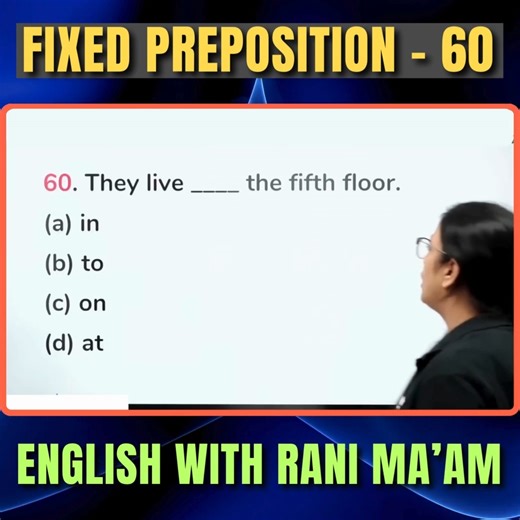 819K views · 6.6K reactions | Fixed Preposition - 59 | English With Rani Ma'am #prepositions #prepositionsinenglish #englishlearning | English With RANI MAM | Facebook