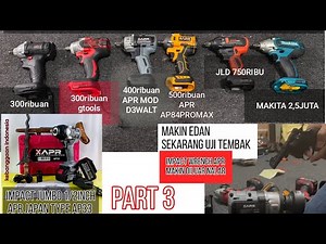 inikan yang kalian mau? adu semua merk impact wrench termurah terviral terkuat APR vs all brand