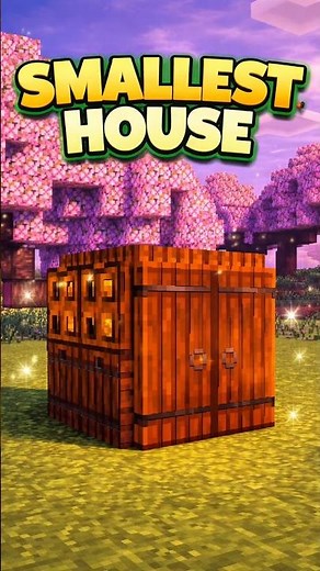 Minecraft Smallest House Tutorial! 🏡