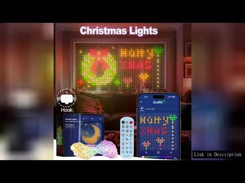 400 LEDs Smart Curtain Lights, APP/Remote Control,3x3m Christmas Lights Halloween Decor, IP65 Waterp