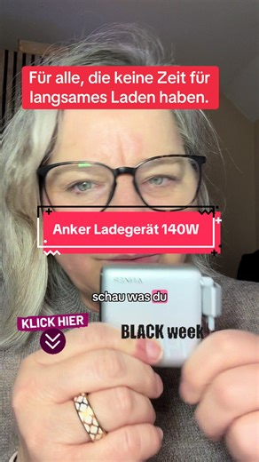 Anker Ladegerat, 140W USB-C Ladegerät,4-Port Multi-Geräte Schnellladeleistung, Fortschrittliches GaN Netzteil, Touch Control, Kompatibel mit MacBook, iPhone 16, Samsung, Pixel und mehr #AnkerDEBlackFriday @Anker DE #AnkerTopCreators #TikTokShopBlackFriday #unboxyourdeals #ladegerät