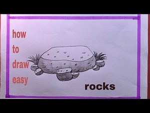 How To Draw rocks/Drawing Rocks Step By Step
