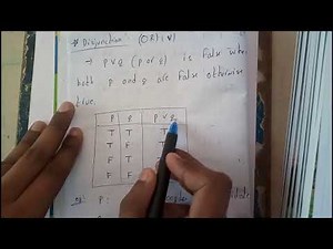 DISJUNCTION || LOGIC & SETS || DISCRETE MATHEMATICS || OU EDUCATION
