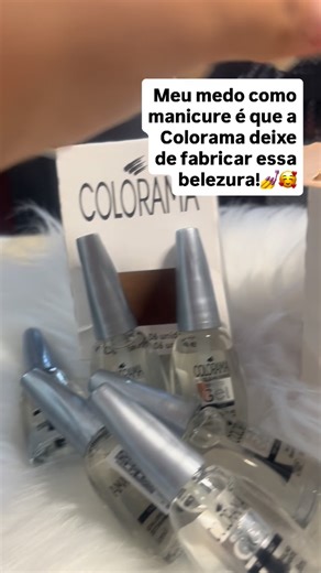 Eliane manicure on Instagram: "Isso sim é ostentação né meninas!🥰💅👏🏽 @esmaltecolorama #topcoat #topcoatcolorama #colorama #cliqueunhas #unhasperfeita #unhas #unhasmaravilhosas❤️ #nailsnailsnails #curteecomenta #viral #viraliza #viralvideo #fy #vaiprofeed #explorer #esmalte #amovidrinhos"