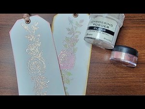 NEW WAY OF USING EMBOSSING POWDER! | I Didn't Think This Would Work, But It Did!!