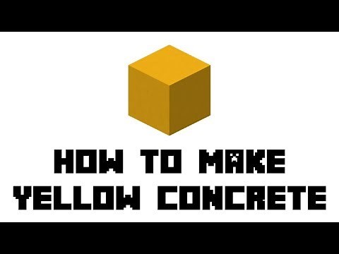 Minecraft Survival: How to Make Yellow Concrete