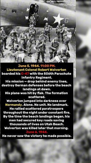 He Jumped Into Normandy Alone — 12 Hours Before D-Day